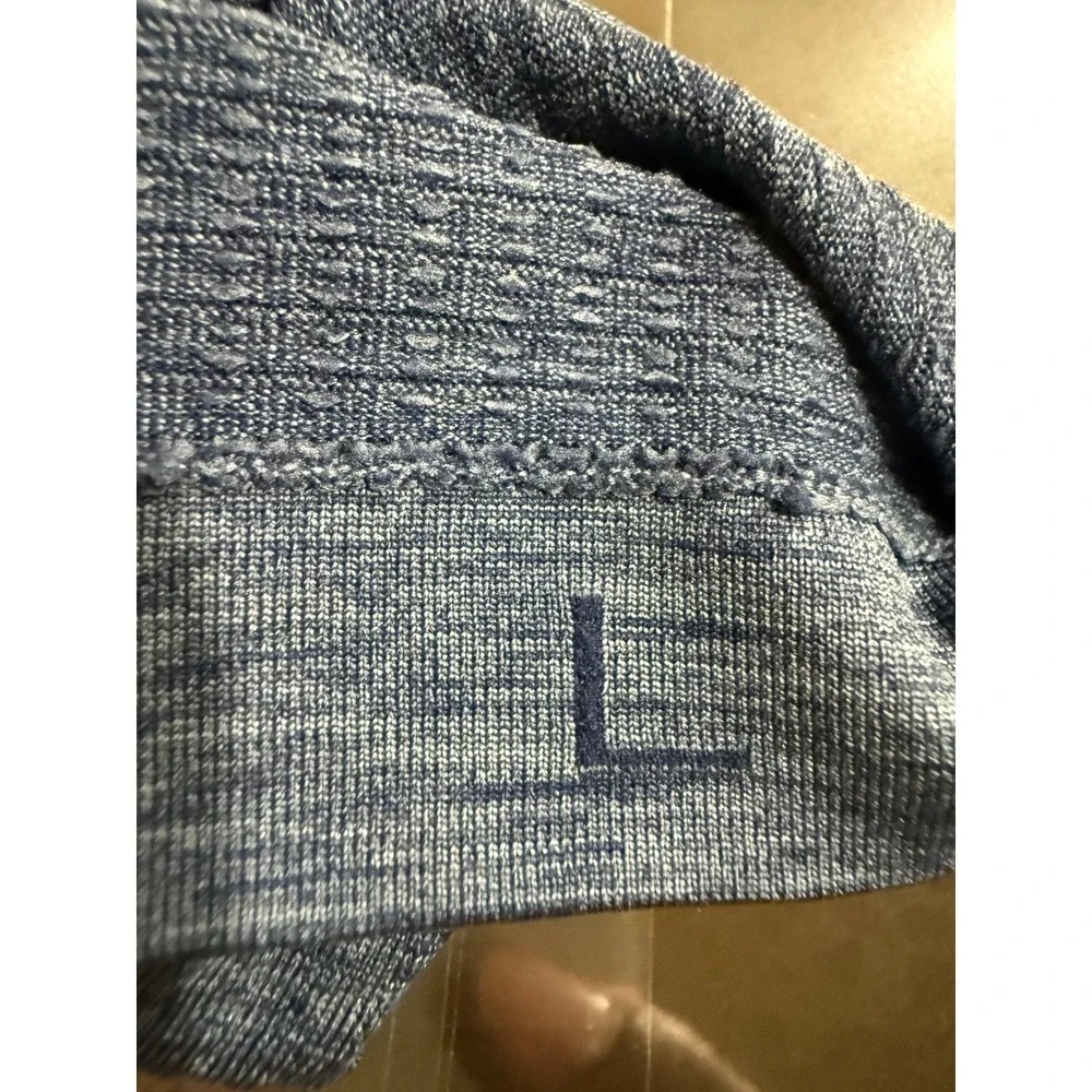 Lululemon Mens Metal Vent Tech Short Sleeve‎ Shirt Blue Heather Size L 2949